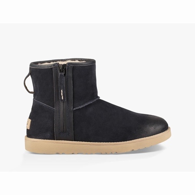 Waterproof UGG Classic Mini Zip Homem Azul Marinho | PT-YEGRH